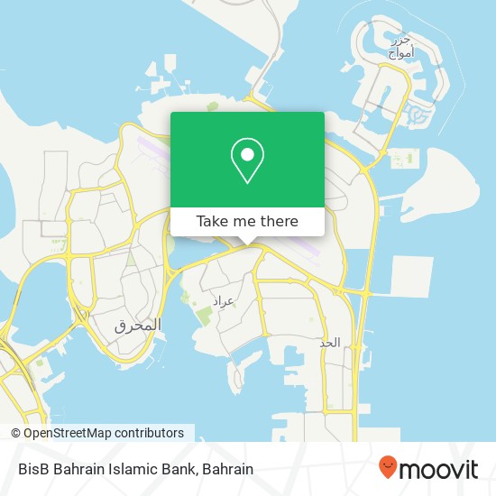 BisB Bahrain Islamic Bank map