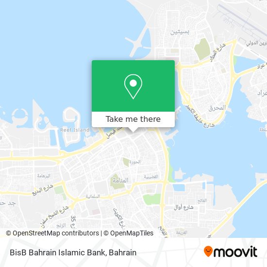 BisB Bahrain Islamic Bank map