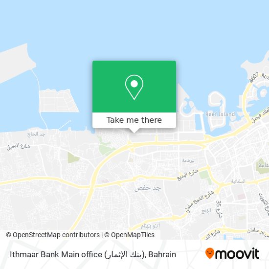 Ithmaar Bank Main office (بنك الإثمار) map