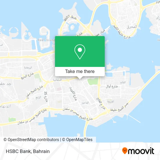 HSBC Bank map