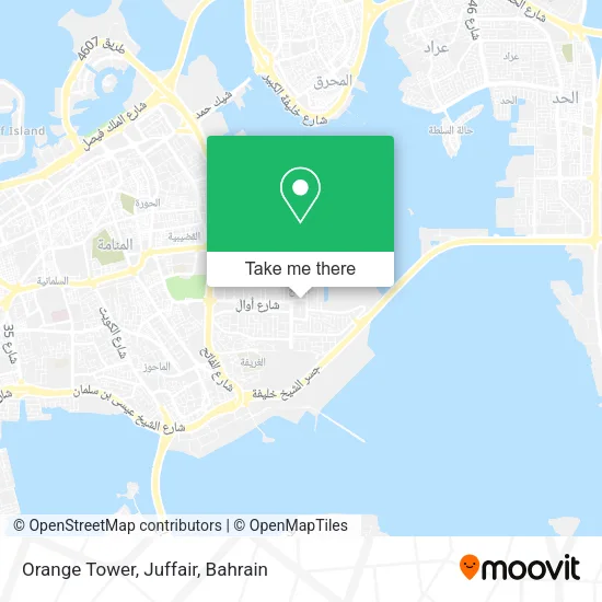Orange Tower, Juffair map