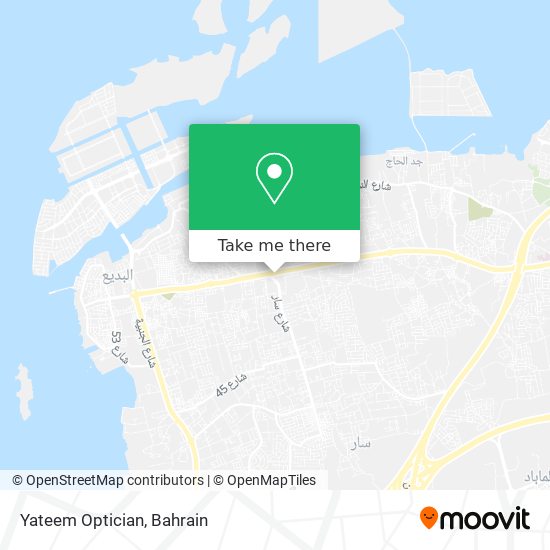 Yateem Optician map