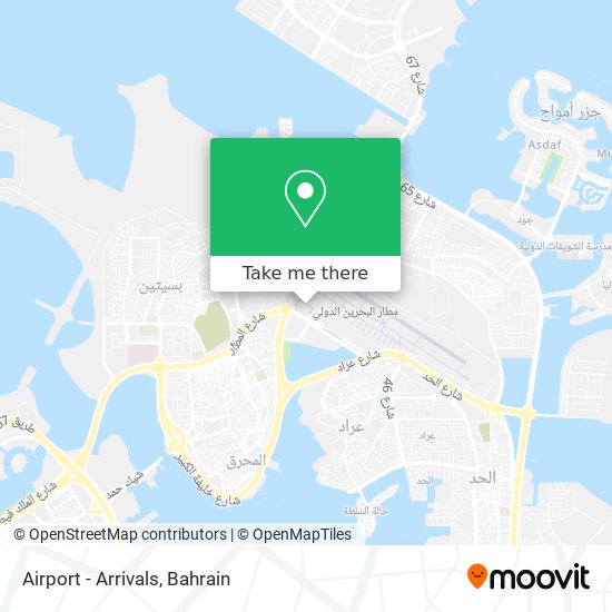 Airport - Arrivals map