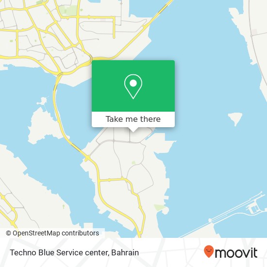 Techno Blue Service center map