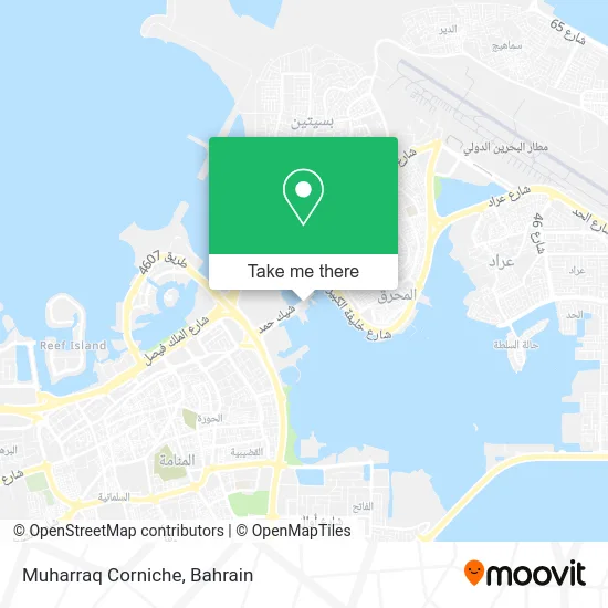 Muharraq Corniche map