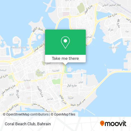 Coral Beach Club map