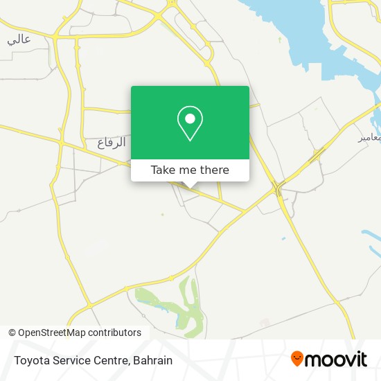 Toyota Service Centre map