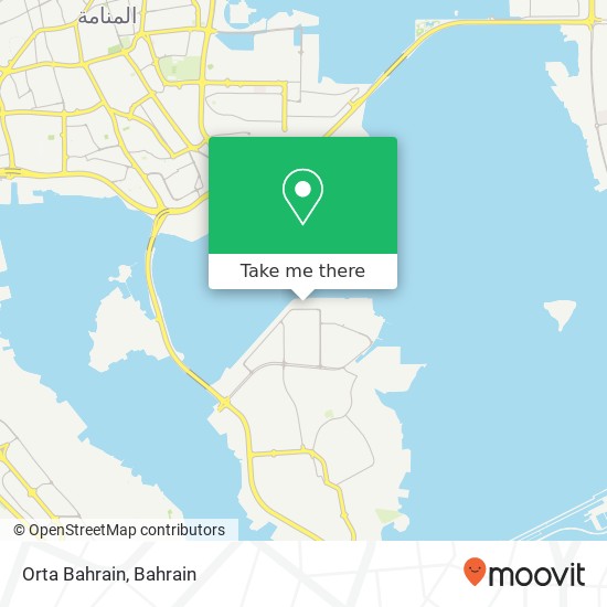 Orta Bahrain map