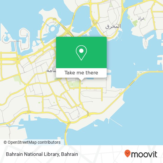 Bahrain National Library map