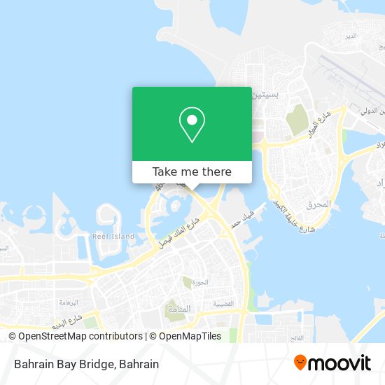 Bahrain Bay Bridge map