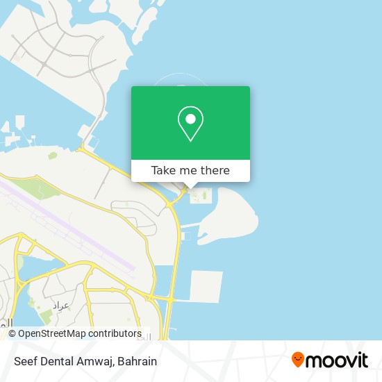 Seef Dental Amwaj map