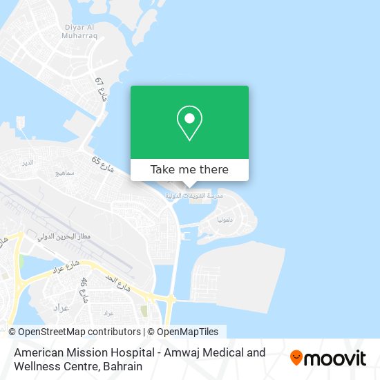 American Mission Hospital - Amwaj Medical and Wellness Centre map