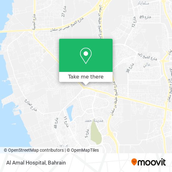 Al Amal Hospital map