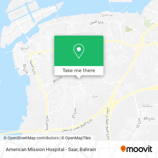 American Mission Hospital - Saar map