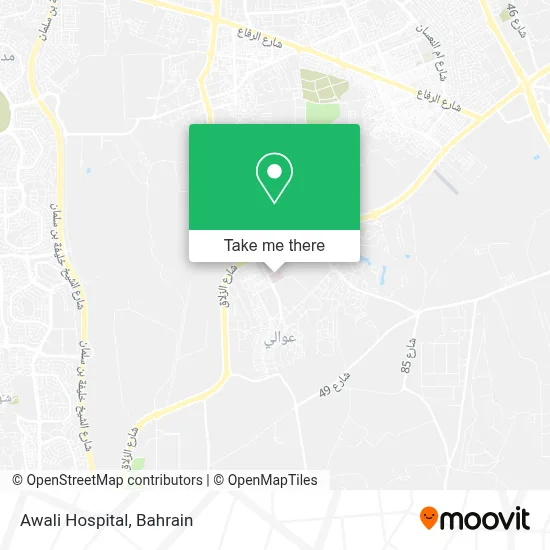 Awali Hospital map
