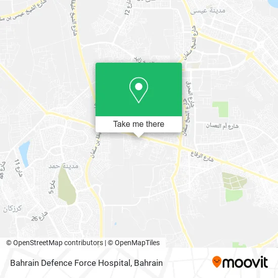 Bahrain Defence Force Hospital map