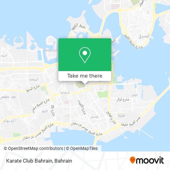 Karate Club Bahrain map