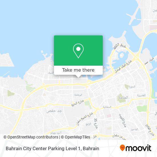 Bahrain City Center Parking Level 1 map
