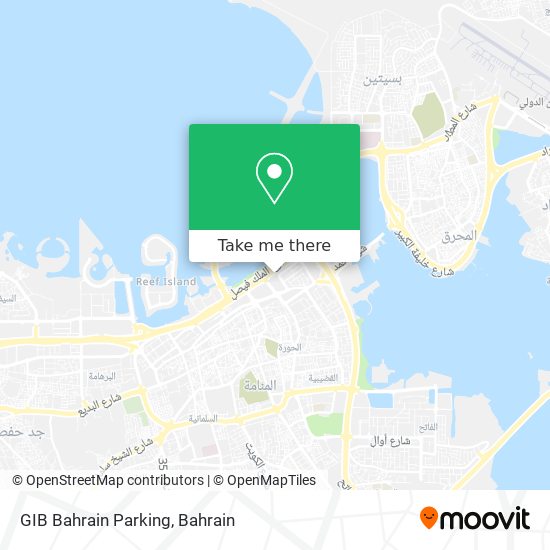 GIB Bahrain Parking map