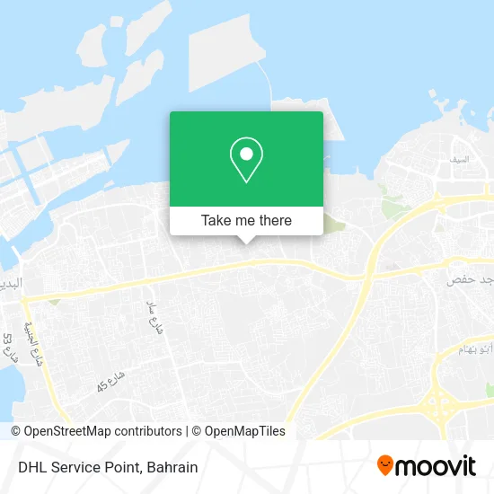 DHL Service Point map
