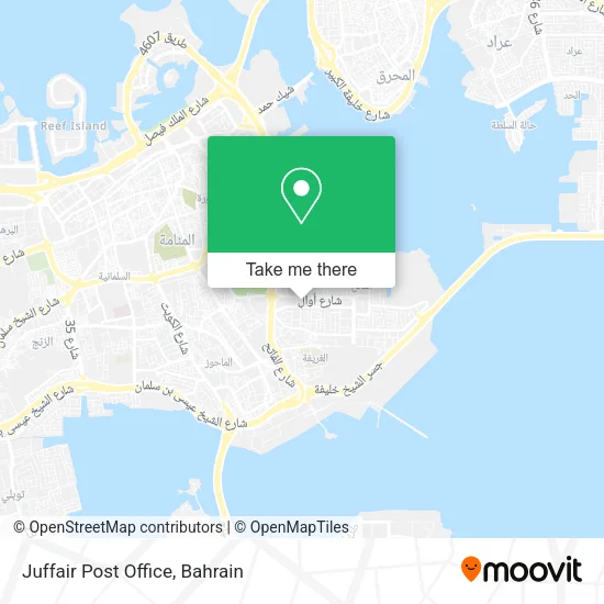 Juffair Post Office map