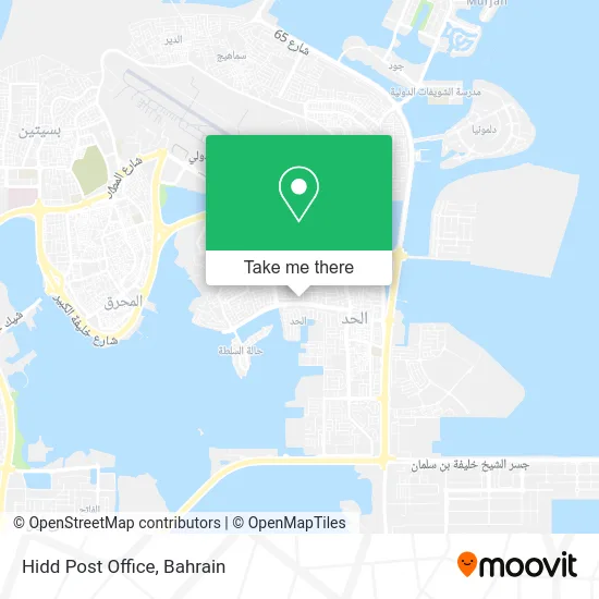 Hidd Post Office map