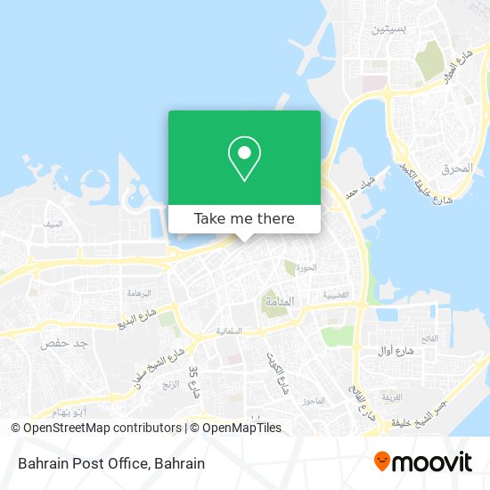 Bahrain Post Office map