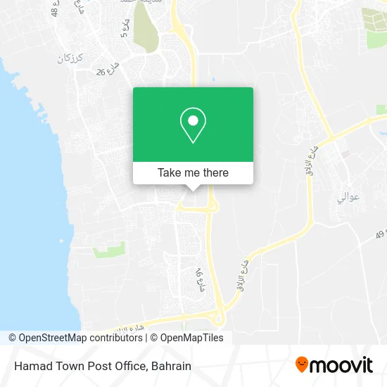 Hamad Town Post Office map