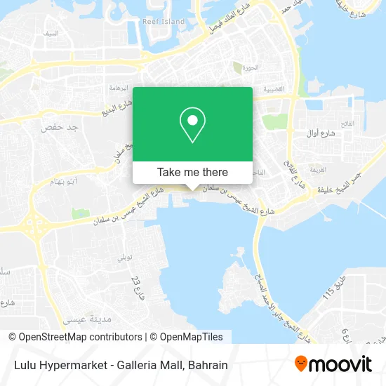 Lulu Hypermarket - Galleria Mall map