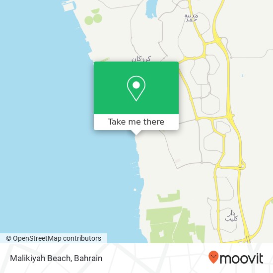 Malikiyah Beach map
