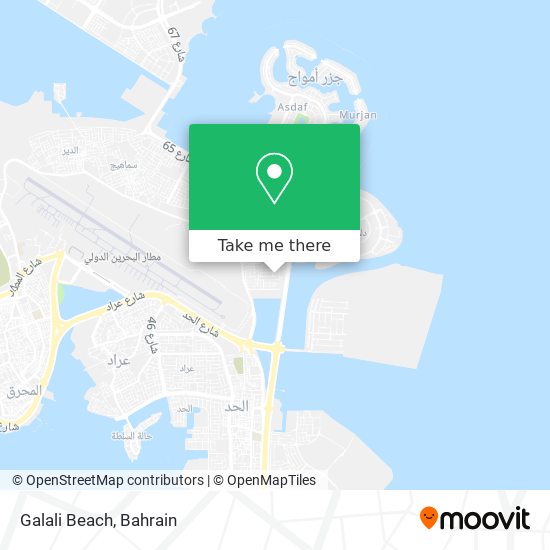 Galali Beach map