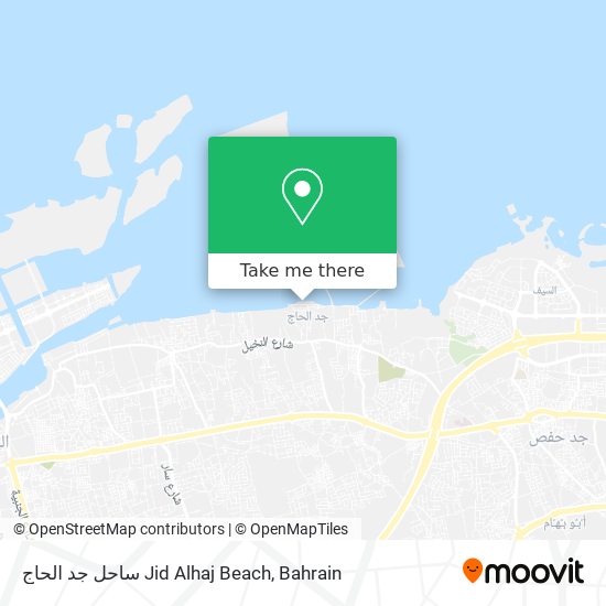 ساحل جد الحاج Jid Alhaj Beach map