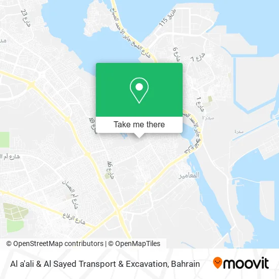 Al a'ali & Al Sayed Transport & Excavation map