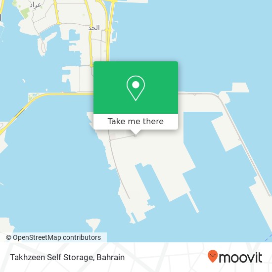 Takhzeen Self Storage map