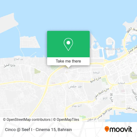 Cinco @ Seef I - Cinema 15 map