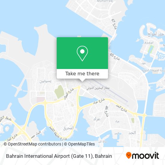 Bahrain International Airport (Gate 11) map