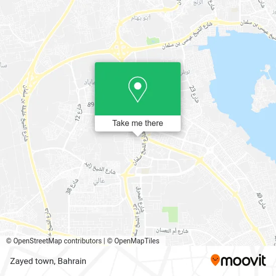 Zayed Town map