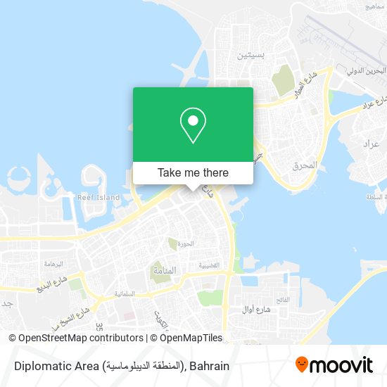 Diplomatic Area (المنطقة الديبلوماسية) map