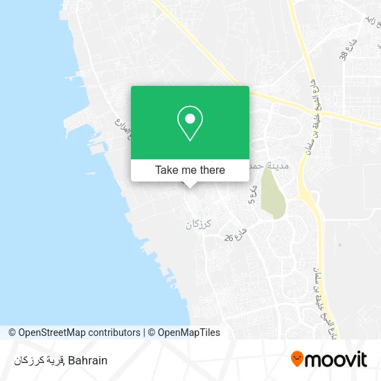 قرية كرزكان map