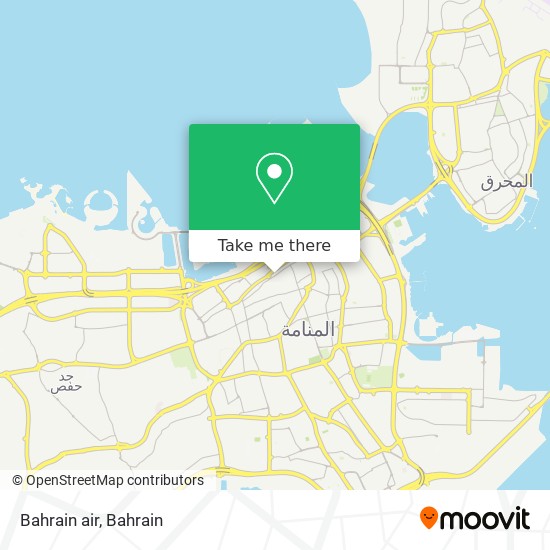 Bahrain air map