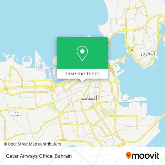 Qatar Airways Office map