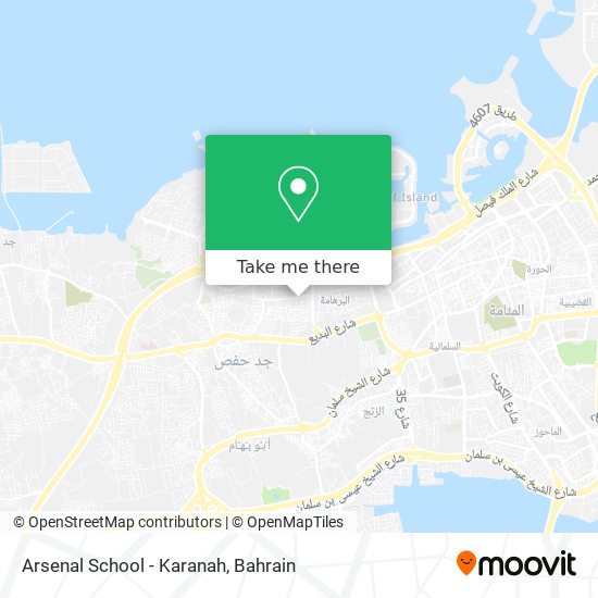 Arsenal School - Karanah map