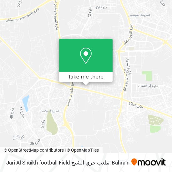 Jari Al Shaikh football Field ملعب جري الشيخ map