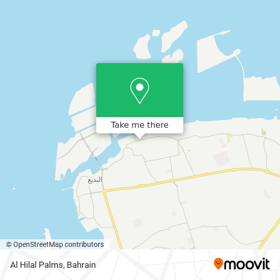 Al Hilal Palms map