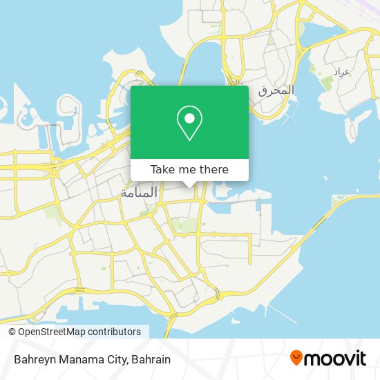 Bahreyn  Manama City map