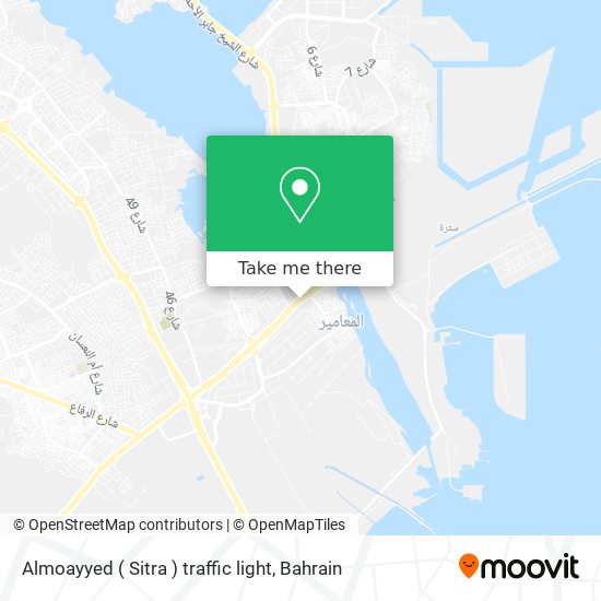Almoayyed ( Sitra ) traffic light map