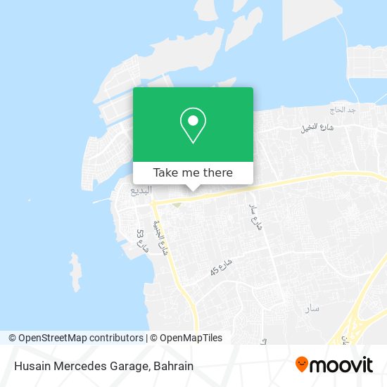 Husain Mercedes Garage map