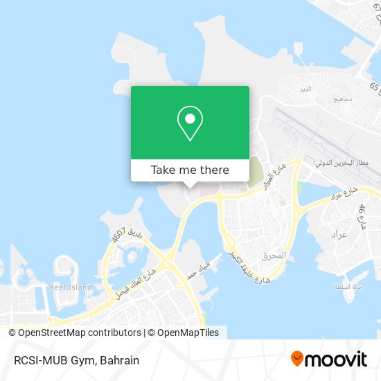 RCSI-MUB Gym map