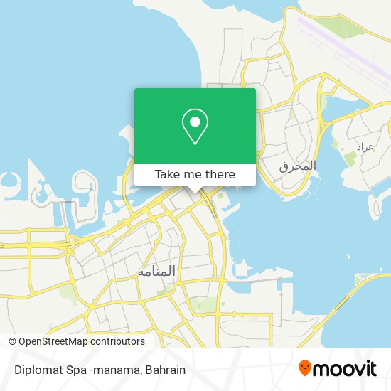 Diplomat Spa -manama map