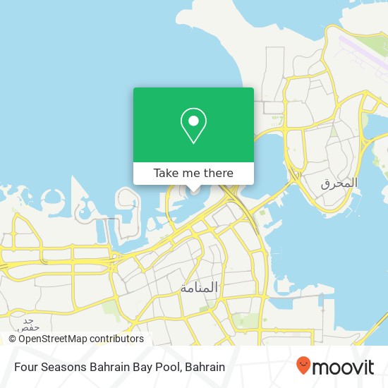 Four Seasons Bahrain Bay Pool map